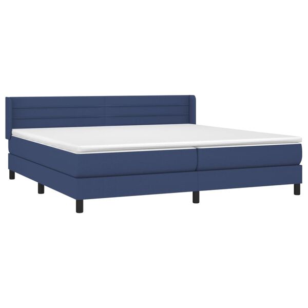 vidaXL &Kappa;&rho;&epsilon;&beta;ά&tau;&iota; Boxspring &mu;&epsilon; &Sigma;&tau;&rho;ώ&mu;&alpha; &Mu;&pi;&lambda;&epsilon; 200x200 &epsilon;&kappa;. &Upsilon;&phi;&alpha;&sigma;&mu;ά&tau;&iota;&nu;&omicron;