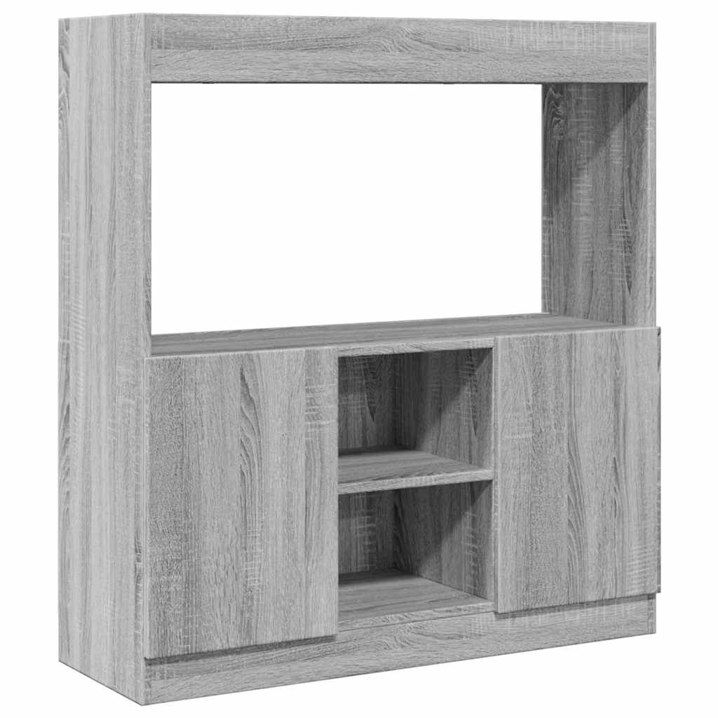 vidaXL Ντουλάπι Γκρι Sonoma 92x33x100 εκ. από Επεξεργασμένο Ξύλο
