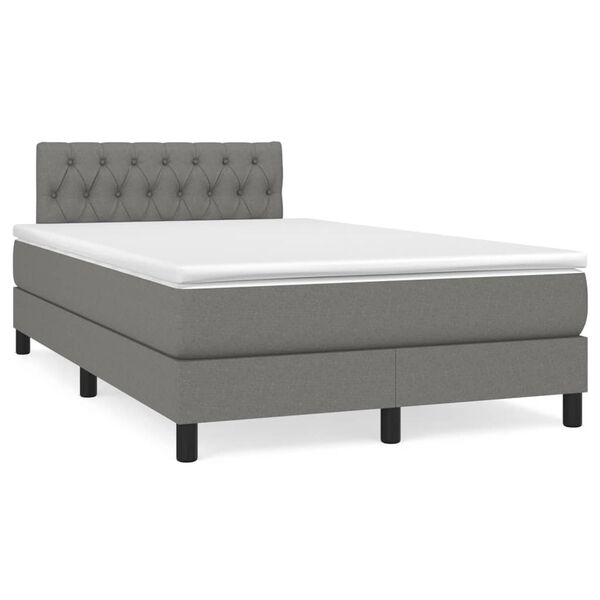 vidaXL &Kappa;&rho;&epsilon;&beta;ά&tau;&iota; Boxspring &mu;&epsilon; &Sigma;&tau;&rho;ώ&mu;&alpha; &Sigma;&kappa;&omicron;ύ&rho;&omicron; &Gamma;&kappa;&rho;&iota; 120x190 &epsilon;&kappa; &Upsilon;&phi;&alpha;&sigma;&mu;ά&tau;&iota;&nu;&omicron;