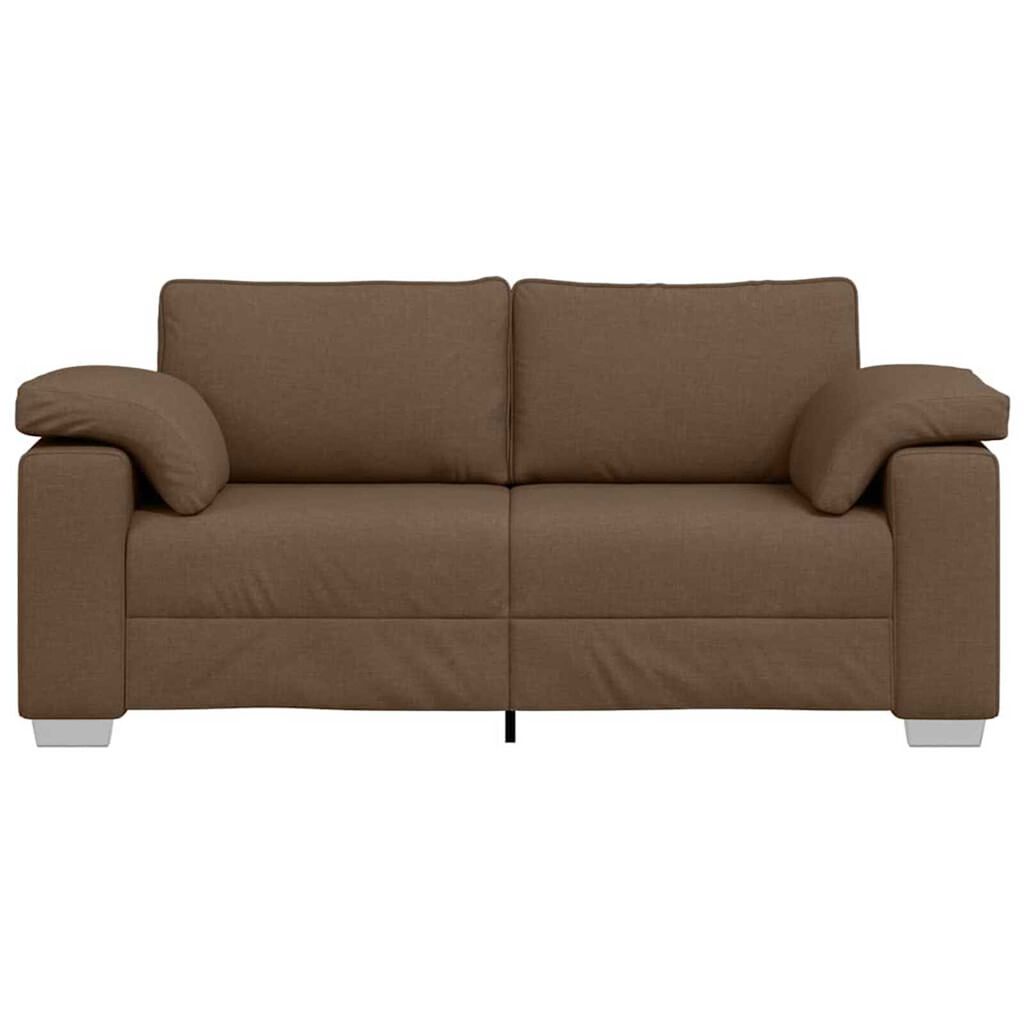 vidaXL Καναπές με μαξιλάρι Καφέ 180 x 77 x 82 εκ ύφασμα