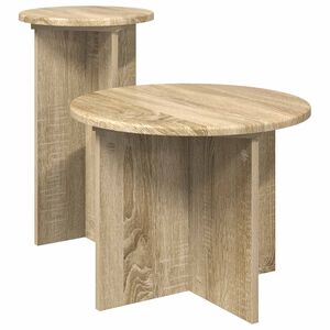 vidaXL &Sigma;&epsilon;&tau; &beta;&omicron;&eta;&theta;&eta;&tau;&iota;&kappa;ά &tau;&rho;&alpha;&pi;&epsilon;&zeta;ά&kappa;&iota;&alpha; 2 &tau;&epsilon;&mu;. Sonoma &Delta;&rho;&upsilon;&sigmaf; &Oslash; 45 x 35 cm