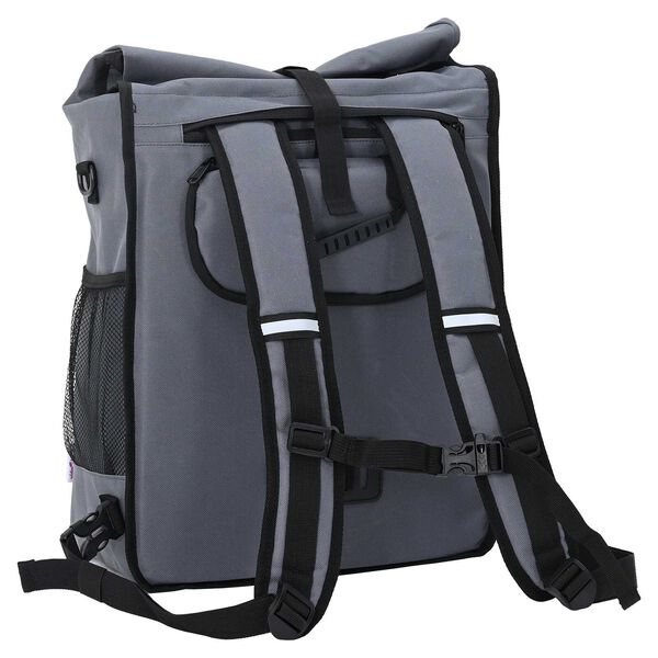 vidaXL Τσάντα Ποδηλάτου για Ράφι 25 L Γκρι 33x16x48 εκ.