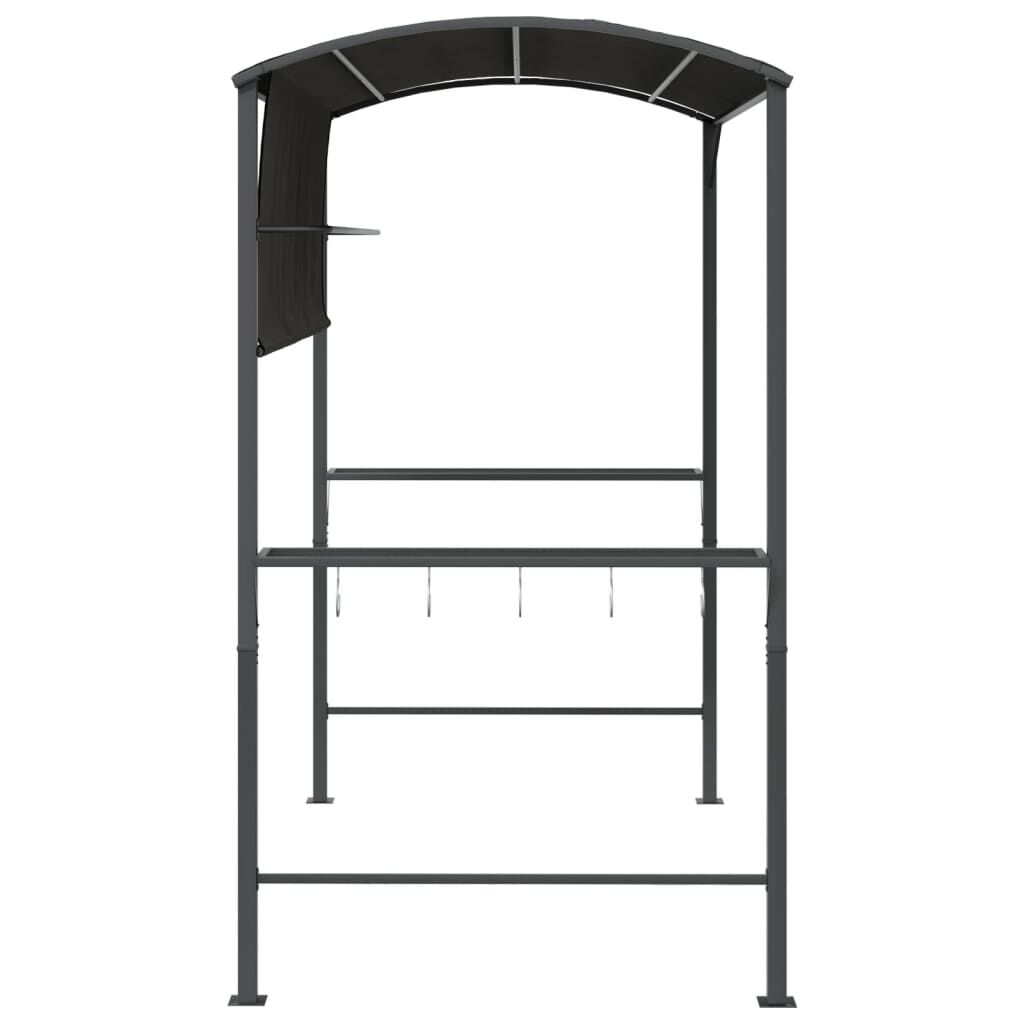 vidaXL Κιόσκι με Οροφή Ανθρακί 220x110x200 εκ.