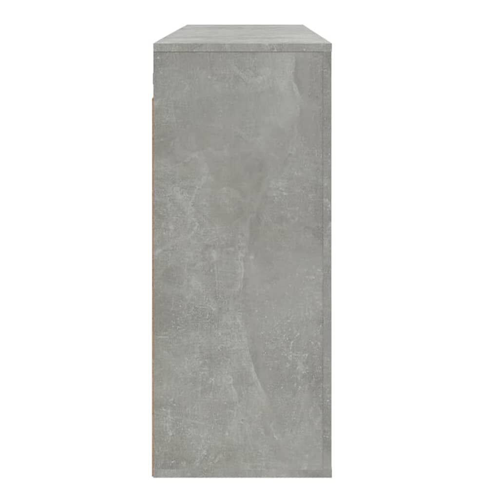 vidaXL Ντουλάπι Τοίχου Γκρι Σκυρ. 80x33x80 εκ. Επεξεργασμένο Ξύλο