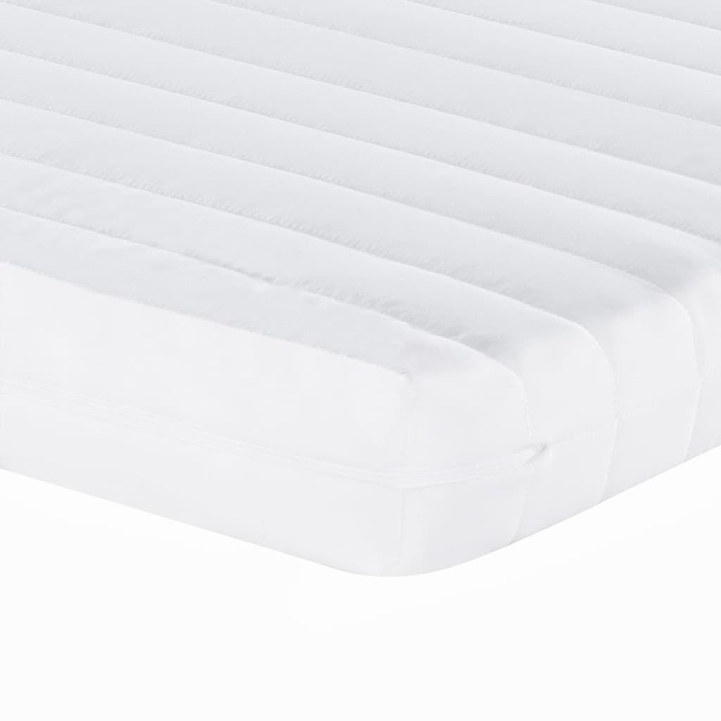 vidaXL Στρώμα Αφρού 7 Ζωνών Σκληρότητα 20 ILD Λευκό 140x220 εκ.