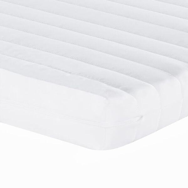 vidaXL Στρώμα Αφρού 7 Ζωνών Σκληρότητα 20 ILD Λευκό 140x220 εκ.