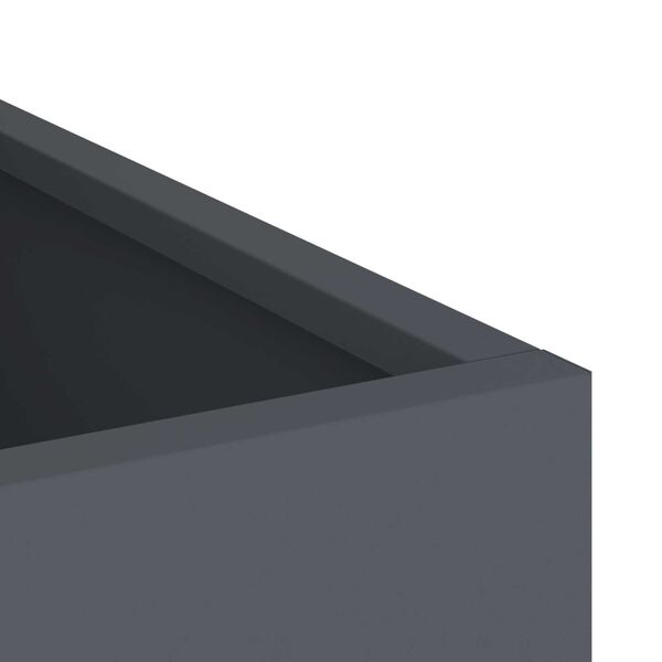 vidaXL Γλάστρα Κήπου Ανθρακί 50 x 32 x 40 εκ Κρύα έλαση από χάλυβα