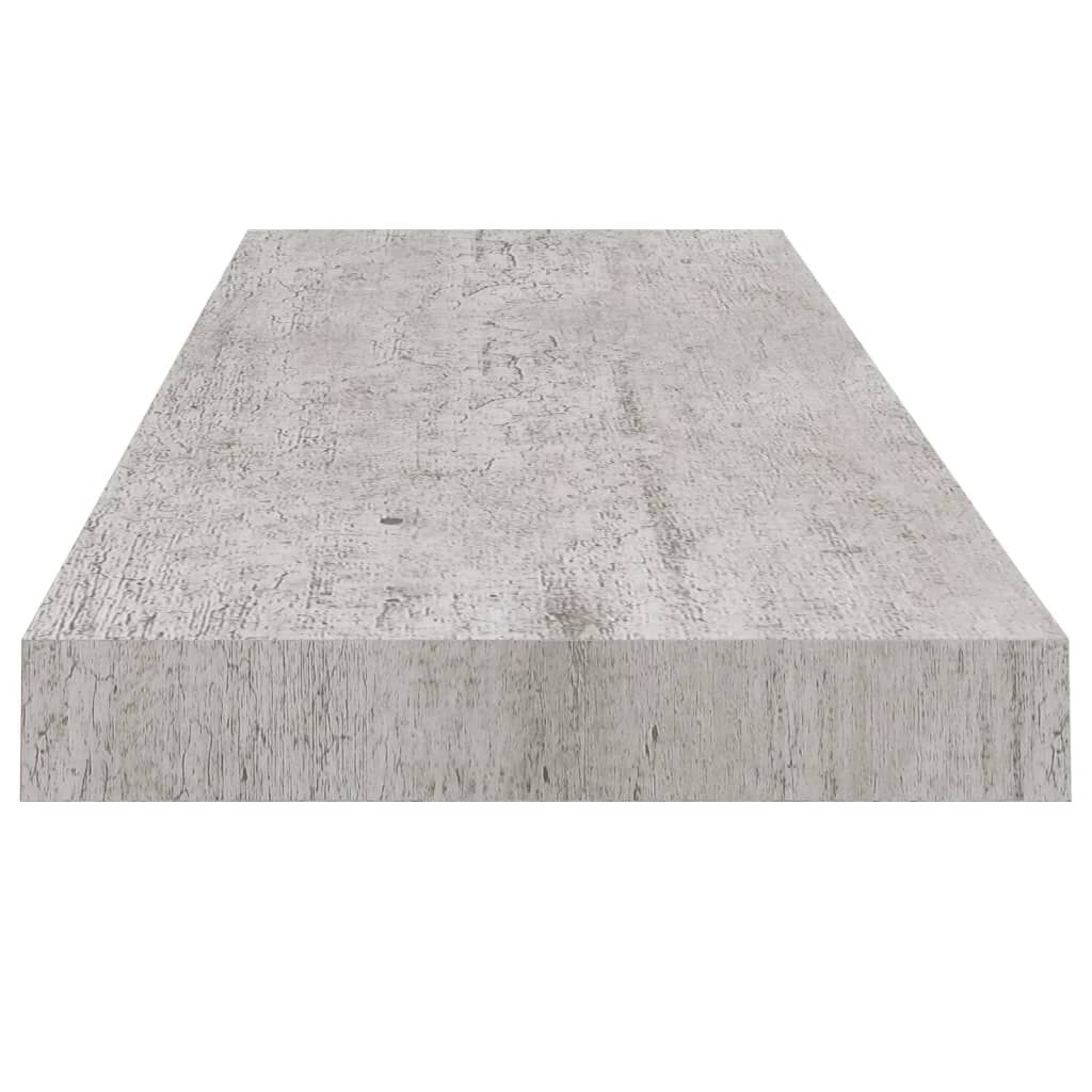 vidaXL Ράφι Τοίχου Γκρι Σκυροδέματος 80x23,5x3,8 εκ. από MDF