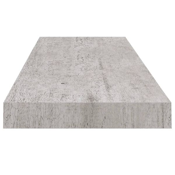vidaXL Ράφι Τοίχου Γκρι Σκυροδέματος 80x23,5x3,8 εκ. από MDF