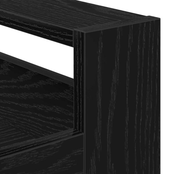 vidaXL Τροχός Κουζίνας Μαύρη Βελανιδιά 60x45x80 εκ. Ξύλο Μηχανικής Κατεργασίας