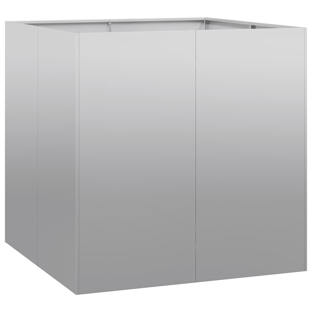 vidaXL Ζαρντινιέρα 80x80x80 εκ. από Γαλβανισμένο Ατσάλι