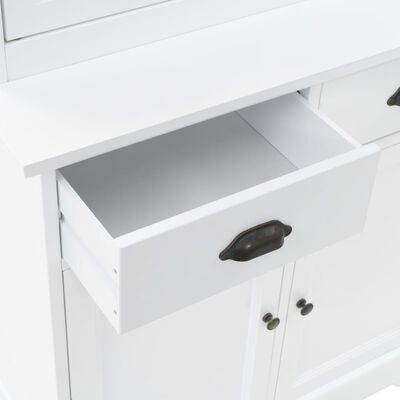 vidaXL Βιτρίνα Σαλονιού με 4 Πόρτες 80x40x180 εκ. MDF και Ξύλο Πεύκου