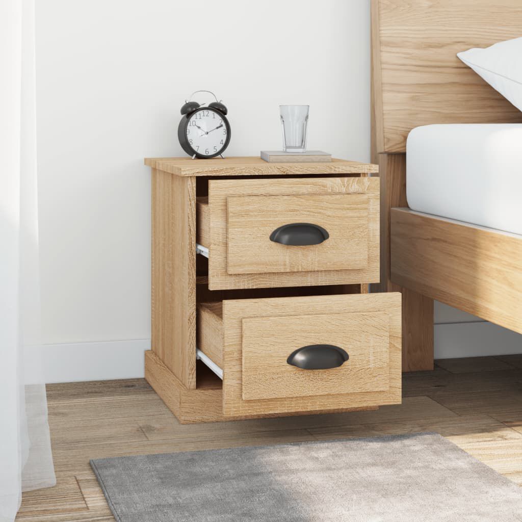 vidaXL Κομοδίνα 2 τεμ. Sonoma Oak 39x39x47,5εκ. από Επεξεργασμένο Ξύλο