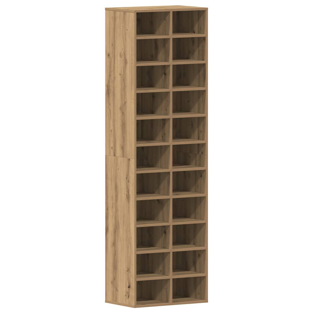 vidaXL Ντουλάπι παπουτσιών Artisan Oak 54x34x183cm Κατασκευασμένο ξύλο