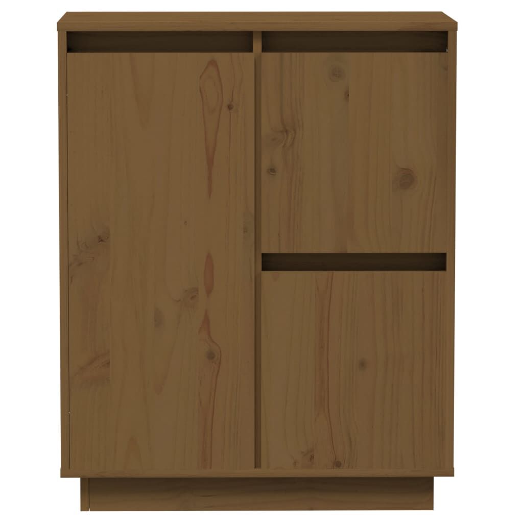 vidaXL Ντουλάπι Καφέ Μελί 60 x 34 x 75 εκ. από Μασίφ Ξύλο Πεύκου