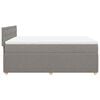 vidaXL &Kappa;&rho;&epsilon;&beta;ά&tau;&iota; Boxspring &mu;&epsilon; &Sigma;&tau;&rho;ώ&mu;&alpha; Taupe 140x200 &epsilon;&kappa;. &Upsilon;&phi;&alpha;&sigma;&mu;ά&tau;&iota;&nu;&omicron;