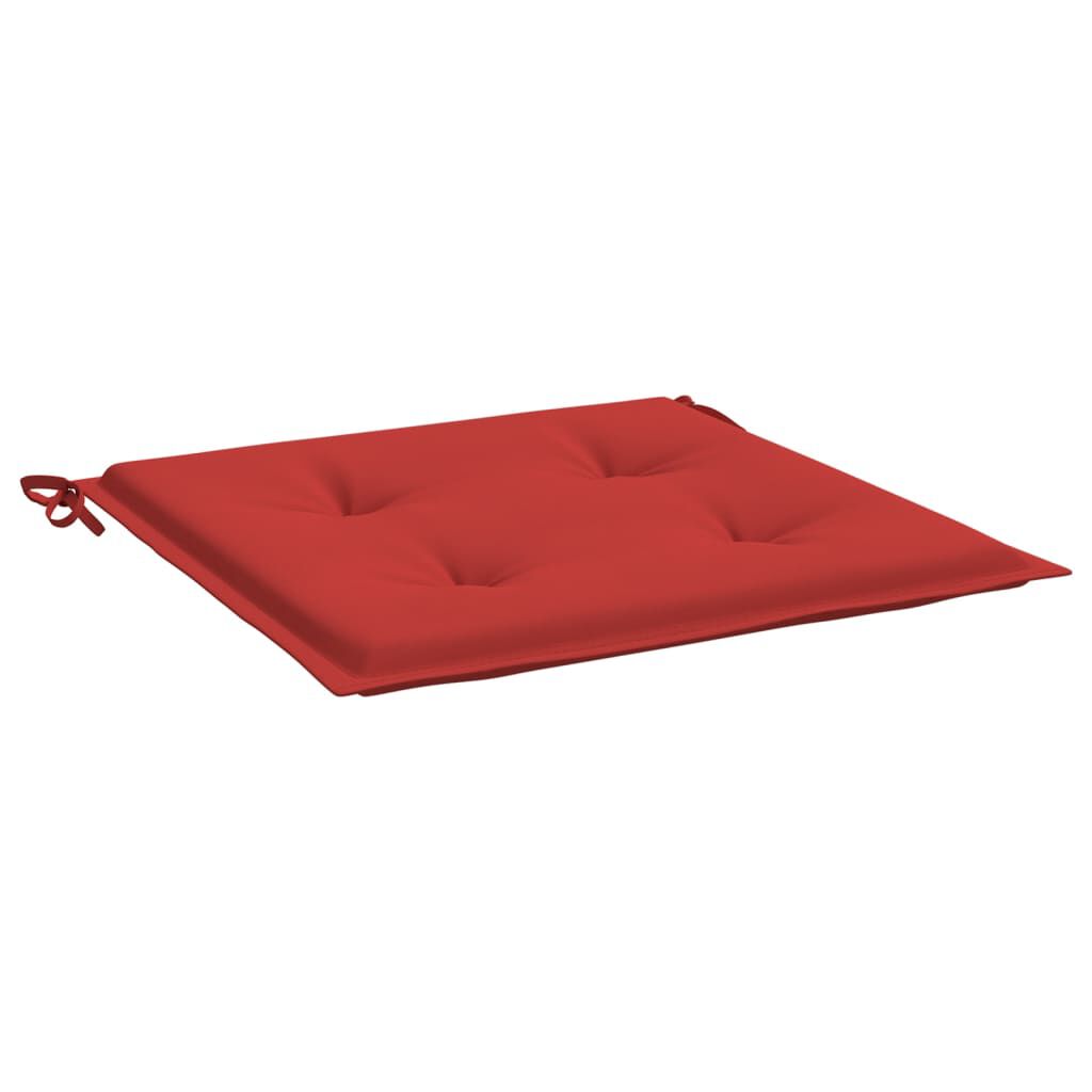 vidaXL Μαξιλάρια Καρέκλας Κήπου 2τεμ Κόκκινα 50x50x4 εκ. Oxford Ύφασμα