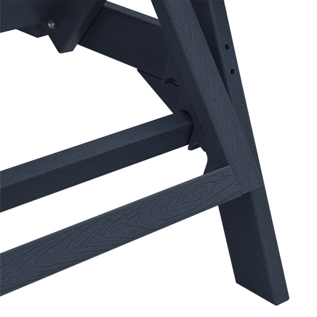 vidaXL Ξαπλώστρα Ναυτικό μπλε 53x162x98.5 εκ. HDPE
