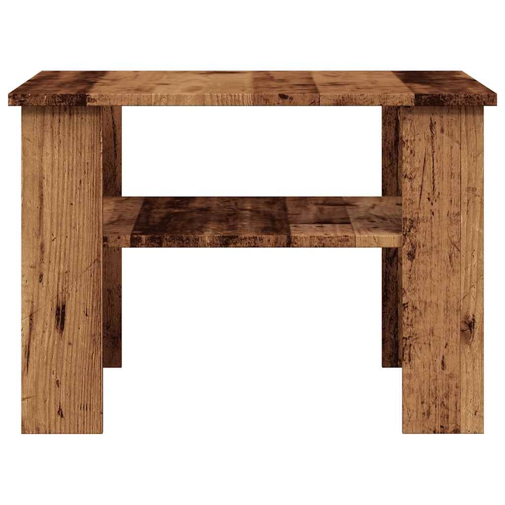 vidaXL Τραπεζάκι σαλονιού παλιό ξύλο 60x60x42 cm Ξύλο μηχανής