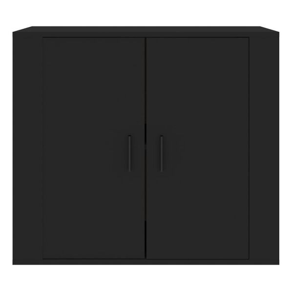 vidaXL Συρταριέρα Μαύρη 80 x 33 x 70 εκ. από Επεξεργασμένο Ξύλο