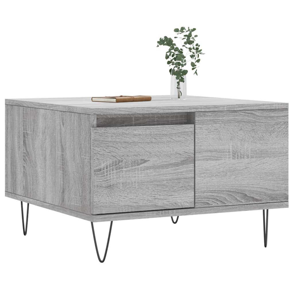 vidaXL Τραπεζάκι Σαλονιού Γκρι Sonoma 55x55x36,5εκ. Επεξεργασμένο Ξύλο
