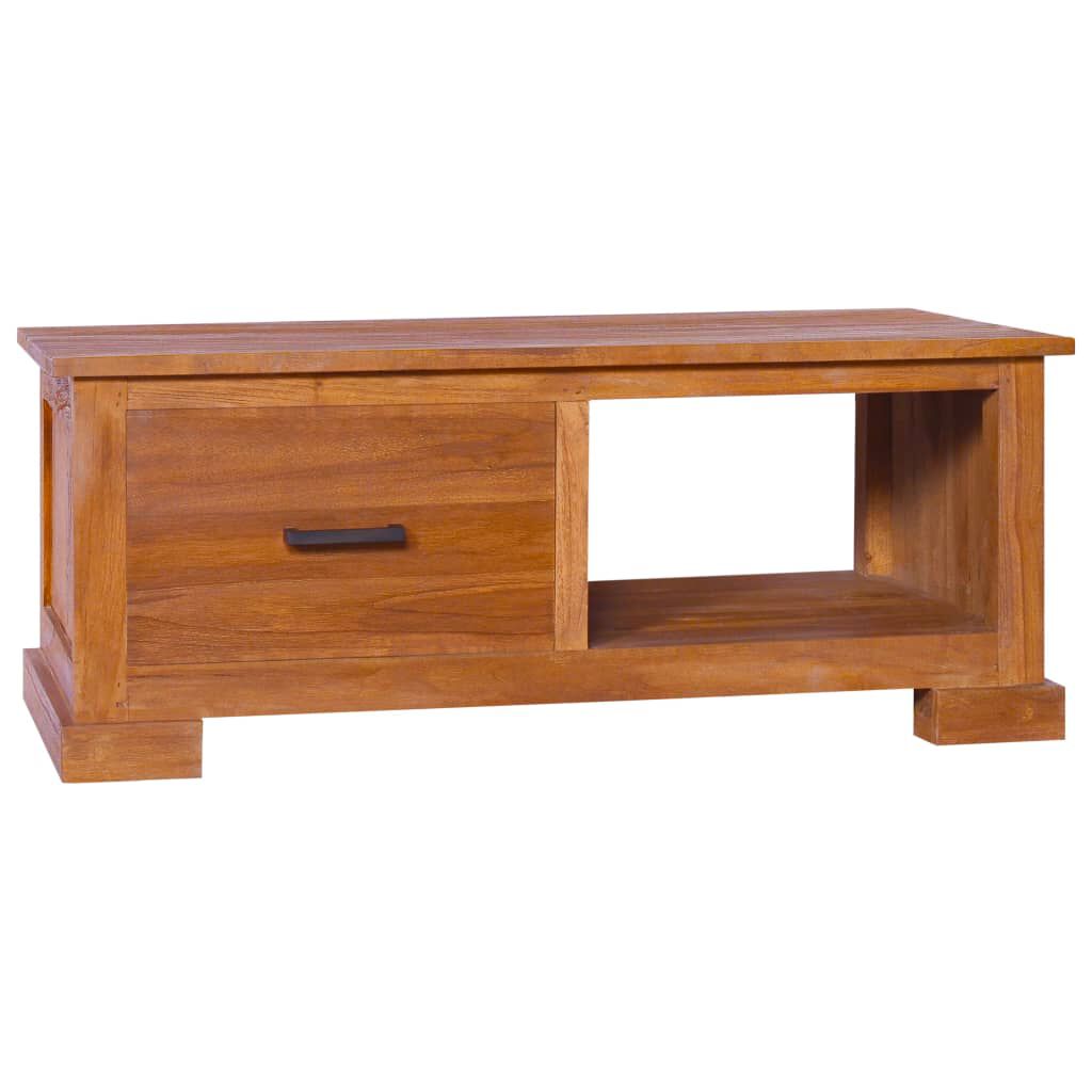 vidaXL Έπιπλο Τηλεόρασης 90 x 50 x 37 εκ. από Μασίφ Ξύλο Teak