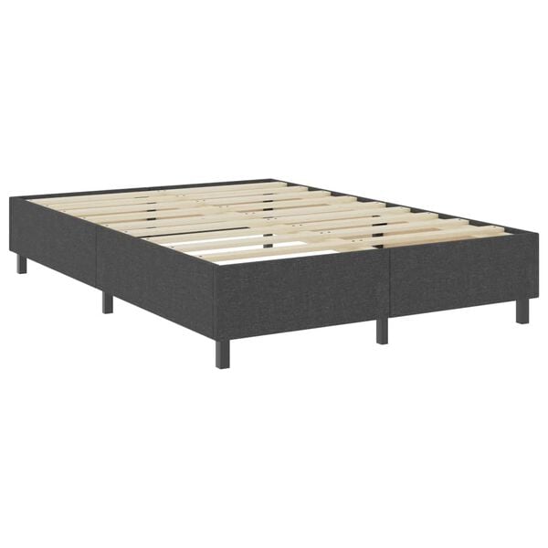 vidaXL Πλαίσιο Κρεβατιού Boxspring Γκρι 140 x 200 εκ. Υφασμάτινο