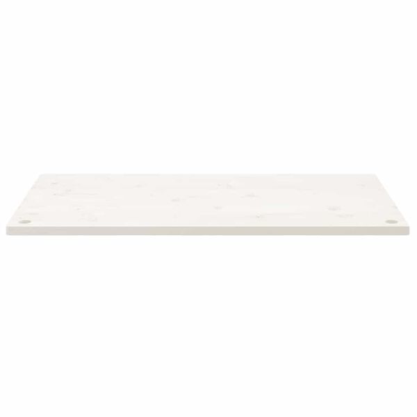 vidaXL Επιφάνεια Γραφείου Λευκή 100x60x2,5 εκ. από Μασίφ Ξύλο Πεύκου