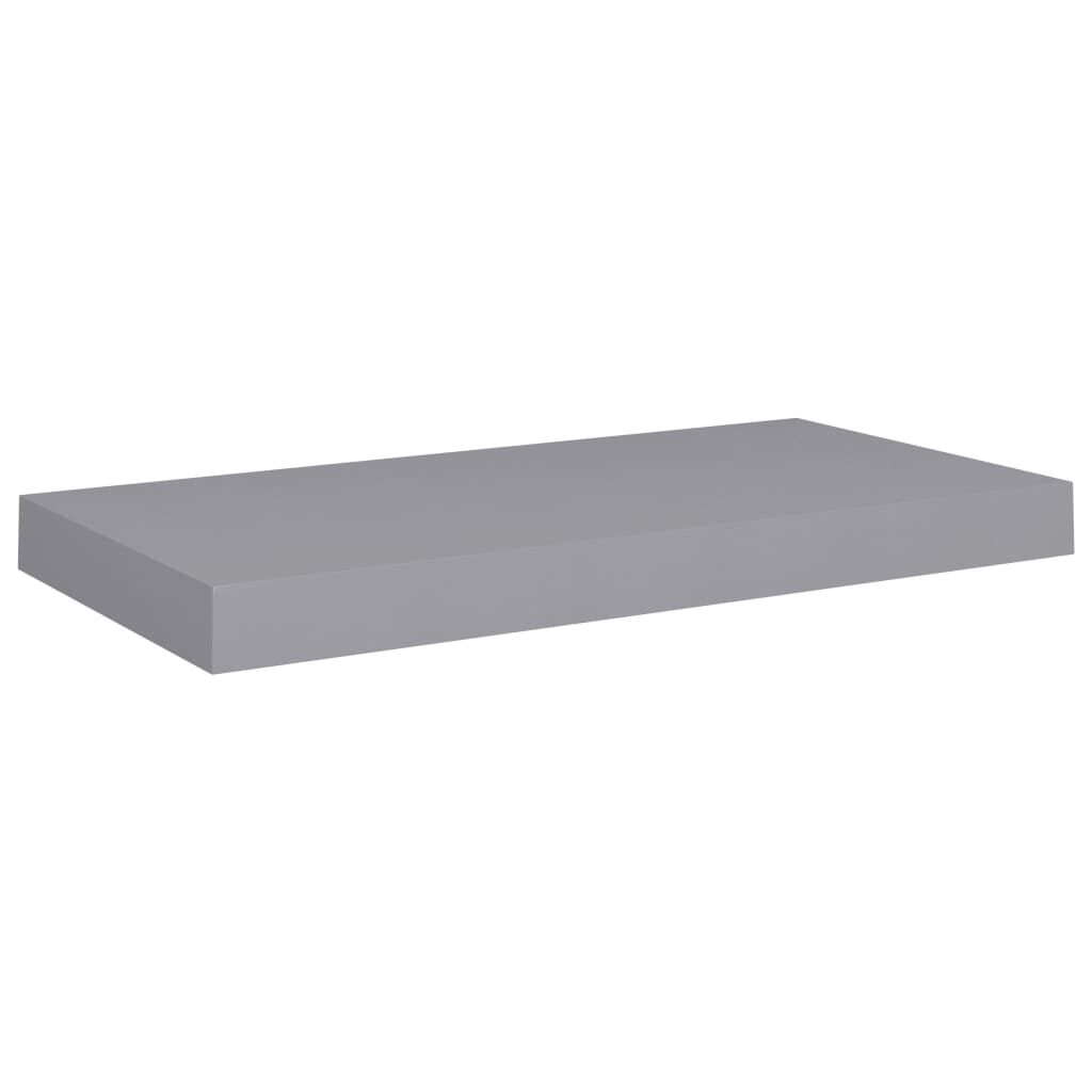 vidaXL Ράφια Τοίχου 4 τεμ. Γκρι 50x23x3,8 εκ. MDF