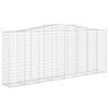 vidaXL Συρματοκιβώτια Τοξωτά 6 τεμ. 400x50x160/180 εκ. Γαλβαν. Ατσάλι