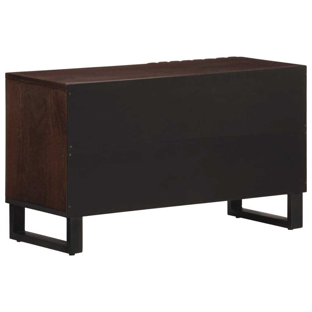 vidaXL Έπιπλο Τηλεόρασης Καφέ 80x34x46 εκ. Μασίφ Ξύλο Μάνγκο