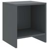 vidaXL Κομοδίνα 2 τεμ. Σκούρο Γκρι 35 x 30 x 40 εκ. Μασίφ Ξύλο Πεύκου