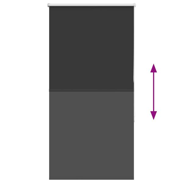 vidaXL Ρολέρ Μπλακάουτ Μαύρο 70x130 cm Πλάτος υφάσματος 65,7 cm