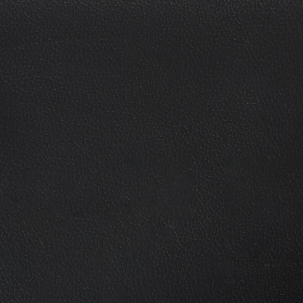 vidaXL Κρεβάτι Boxspring με Στρώμα Μαύρο 160x200εκ.από Συνθετικό Δέρμα