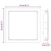 vidaXL Πάνελ Πρόσβασης 2 pcs Λευκό 20 x 20 cm Ατσάλι