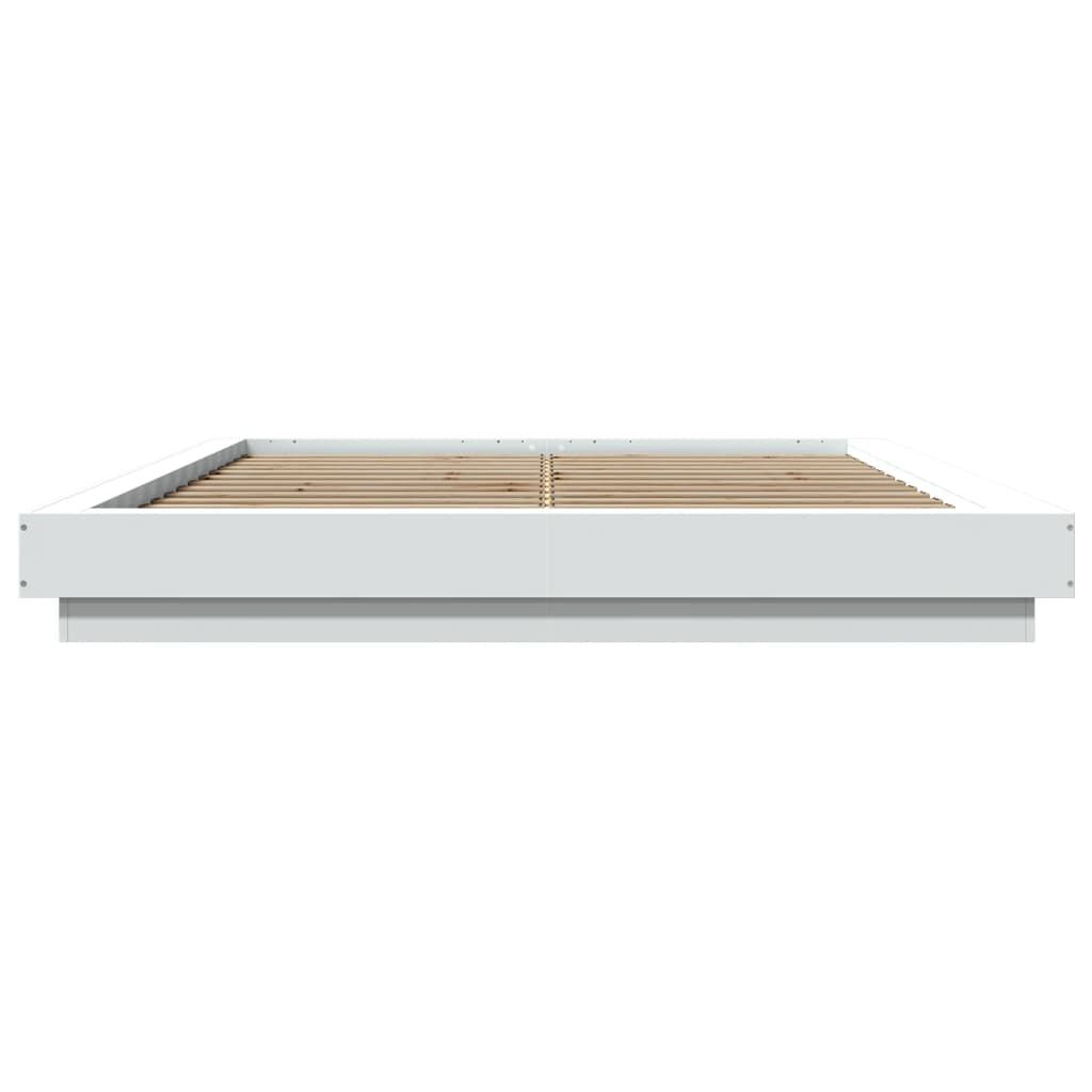 vidaXL Πλαίσιο Κρεβατιού Λευκό 160 x 200 εκ. από Επεξεργασμένο Ξύλο
