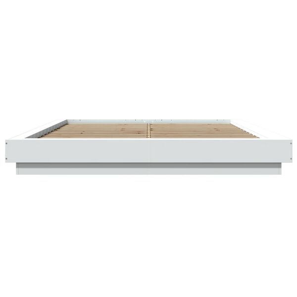 vidaXL Πλαίσιο Κρεβατιού Λευκό 160 x 200 εκ. από Επεξεργασμένο Ξύλο