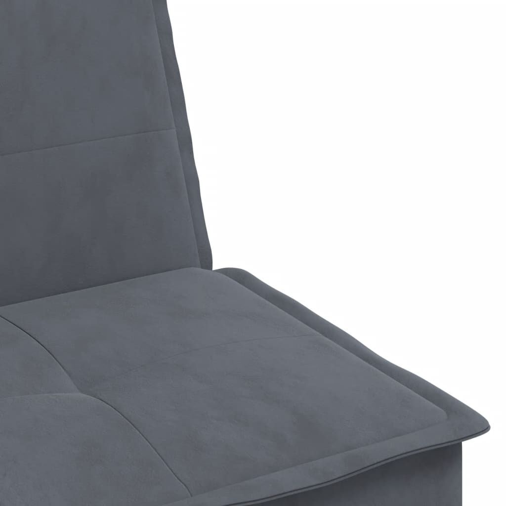 vidaXL Καναπές Κρεβάτι Γωνιακός Σκ. Γκρι 255 x 140 x 70 εκ. Βελούδινος