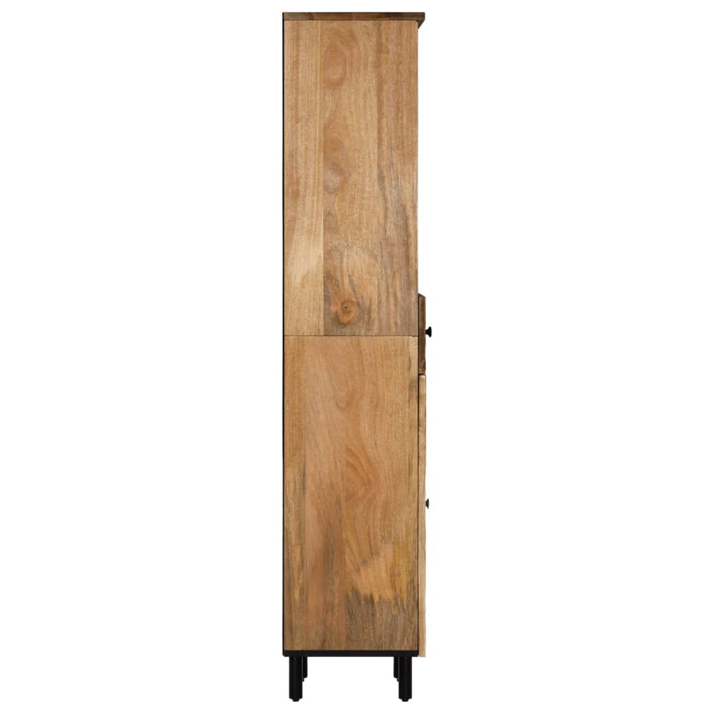 vidaXL Ντουλάπι Μπάνιου 38 x 33 x 160 εκ. από Μασίφ Ξύλο Μάνγκο