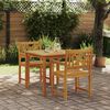vidaXL Σέτ φαγητού για κήπο 3 pcs Καφέ Μασίφ ξύλο ακακίας