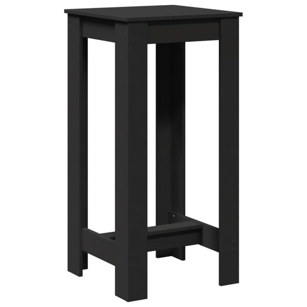 vidaXL Τραπέζι Μπαρ Μαύρο 51x50x103,5 εκ. Επεξ. Ξύλο
