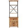 vidaXL Βιβλιοθήκη με Ντουλάπι 65 x 30 x 180 εκ. από Μασίφ Ξύλο Μάνγκο