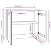 vidaXL Ντουλάπι HAMAR Καφέ Μελί 85 x 35 x 80 εκ. Μασίφ Ξύλο Πεύκου