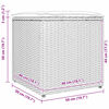 vidaXL Κουτί Μαξιλαριών Γκρι 50 x 50 x 50 cm συνθετικό ρατάν