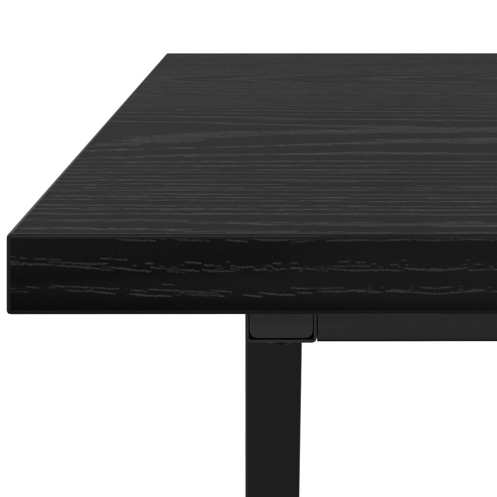 vidaXL Τραπέζι Καφέ Μαύρο Δρυς 100x50x40 εκ. Φτιαγμένο από ξύλο και μέταλλο
