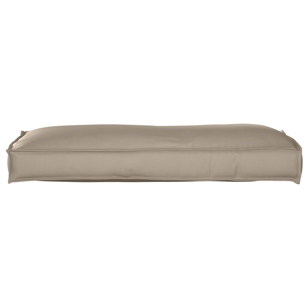 vidaXL Μαξιλάρι Παλέτας για Υποστήριξη Πλάτης Taupe 120x40x12 εκ. Υφαντό ύφασμα