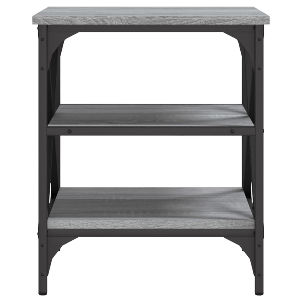 vidaXL Βοηθητικό Τραπέζι Γκρι Sonoma 40x42x50 εκ. Επεξεργασμένο Ξύλο