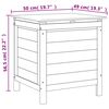 vidaXL Μπαούλο Αποθ. Κήπου Ανθρακί 50x49x56,5 εκ Μασίφ Ξύλο Ελάτης