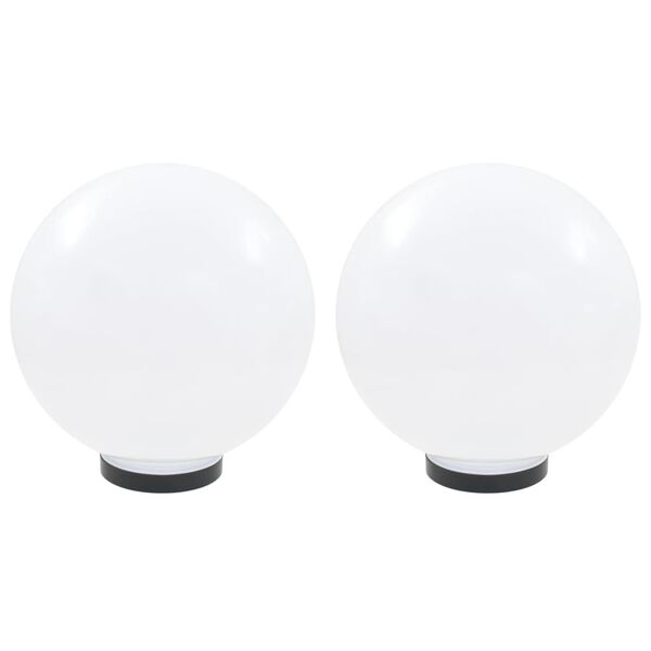 vidaXL Φωτιστικά Μπάλα LED 2 τεμ. Σφαιρικά 30 εκ. Ακρυλικά (PMMA)