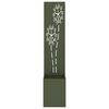 vidaXL Οθόνη Ιδιωτικότητας Κήπου Floral Λαδί 32 x 140 εκ.